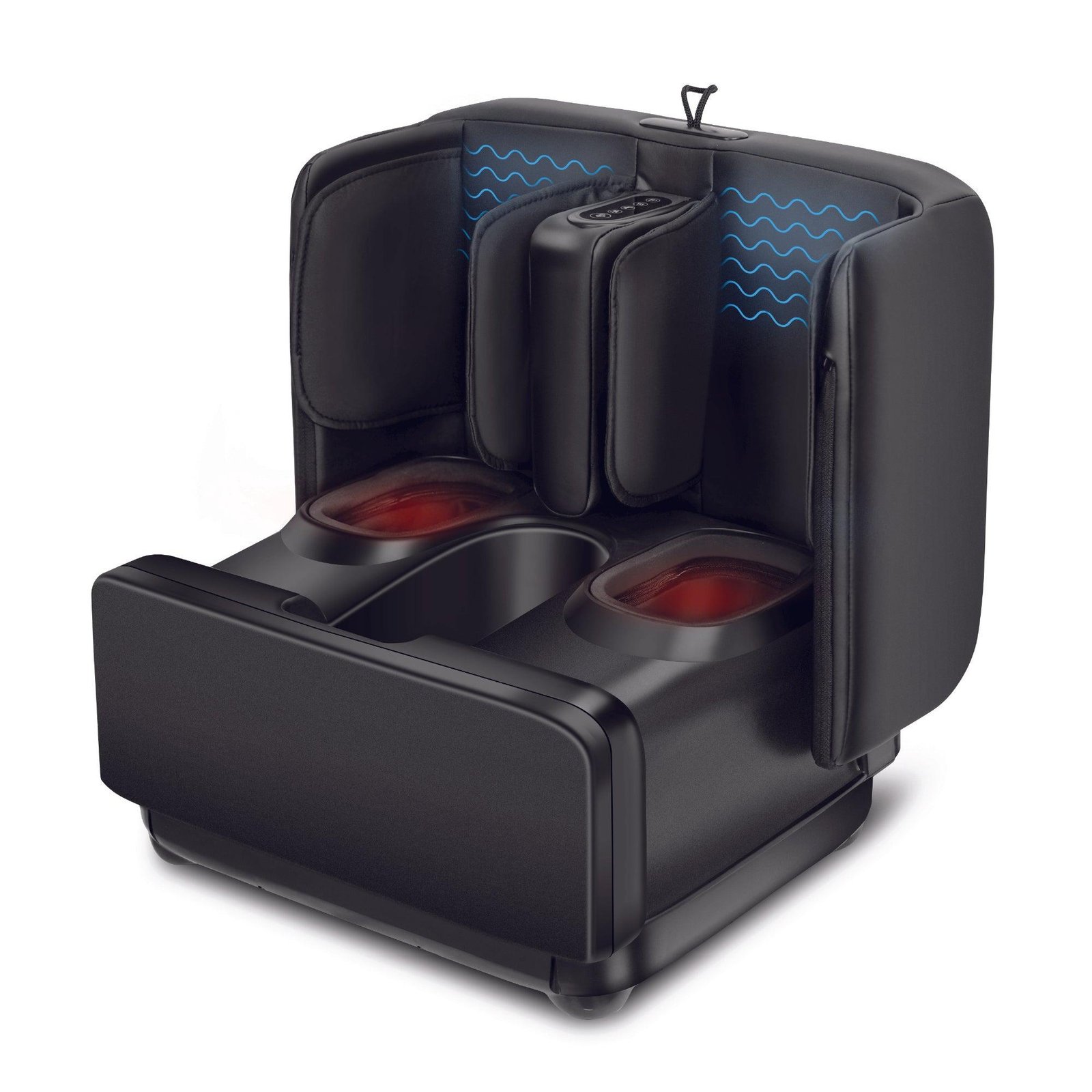 Comfier 2 in 1 Foot Massager doubles as a stylish ottoman in neutral modern décor product photo from Comfier