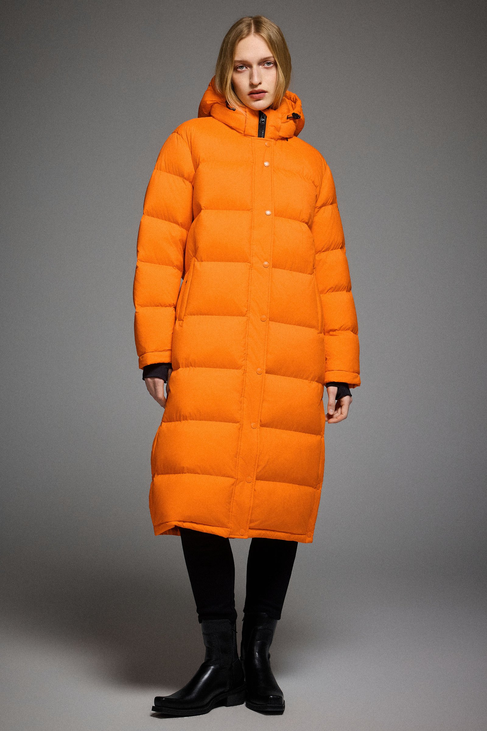 Maxi Length Lightweight Puffer Jacket Row241190Z product photo from Orolay