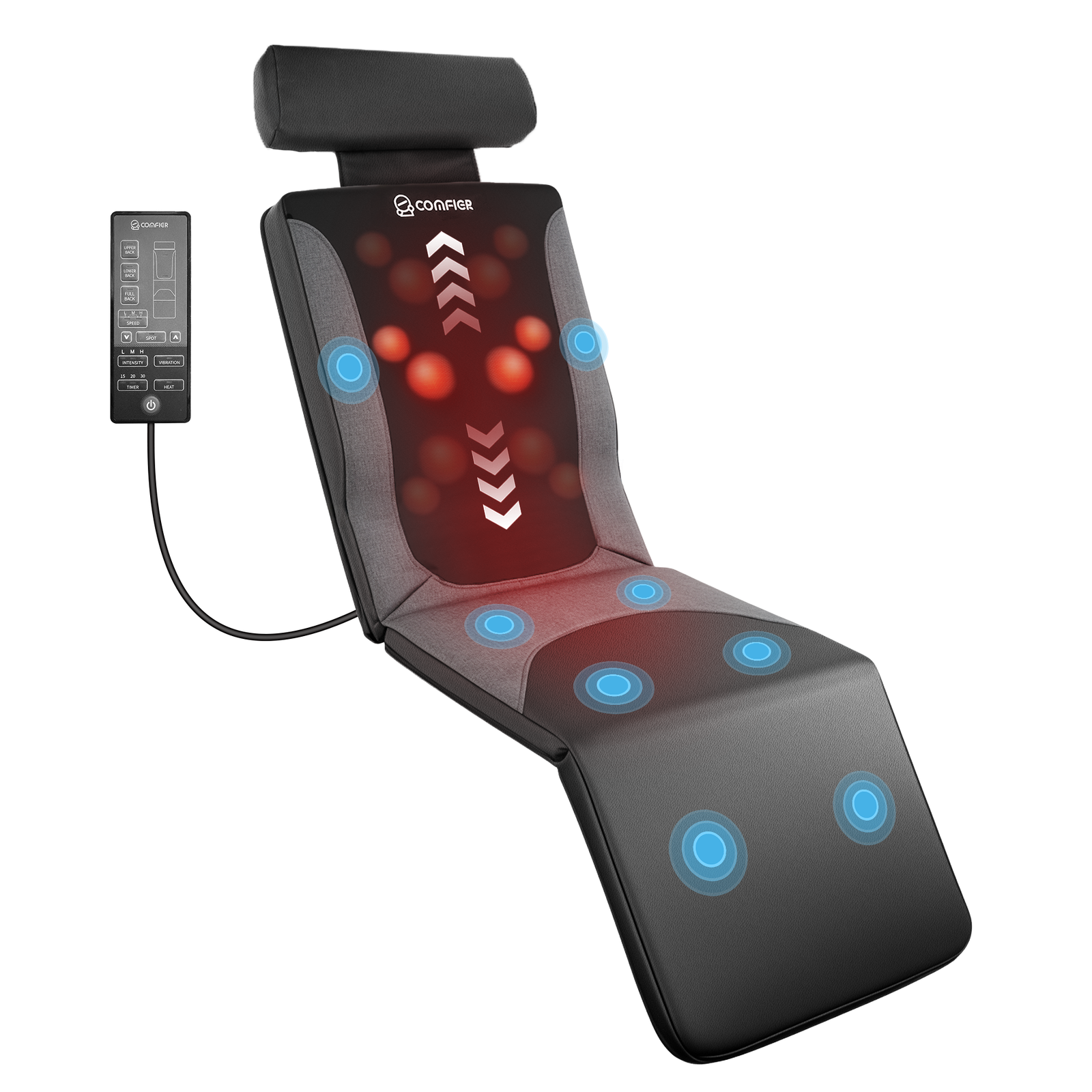 Shiatsu Full Body Massage Mat with Heat, Back Massage Pad - 3407 product photo from Comfier