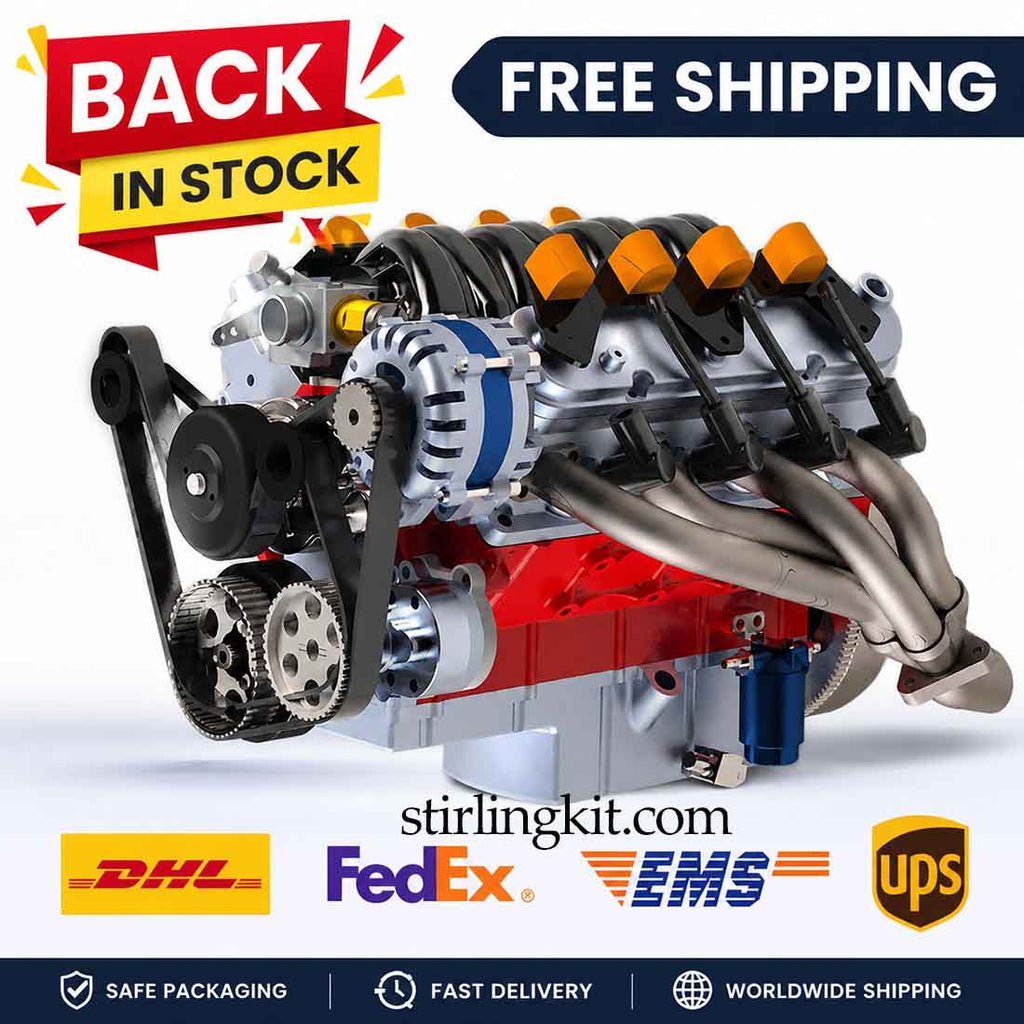 Cison Ls 52 Mini V8 Engine Model Kit 1 5 Scale 52Cc Water Cooled 4 Stroke Gasoline Engine Diy Kit product photo from Stirlingkit