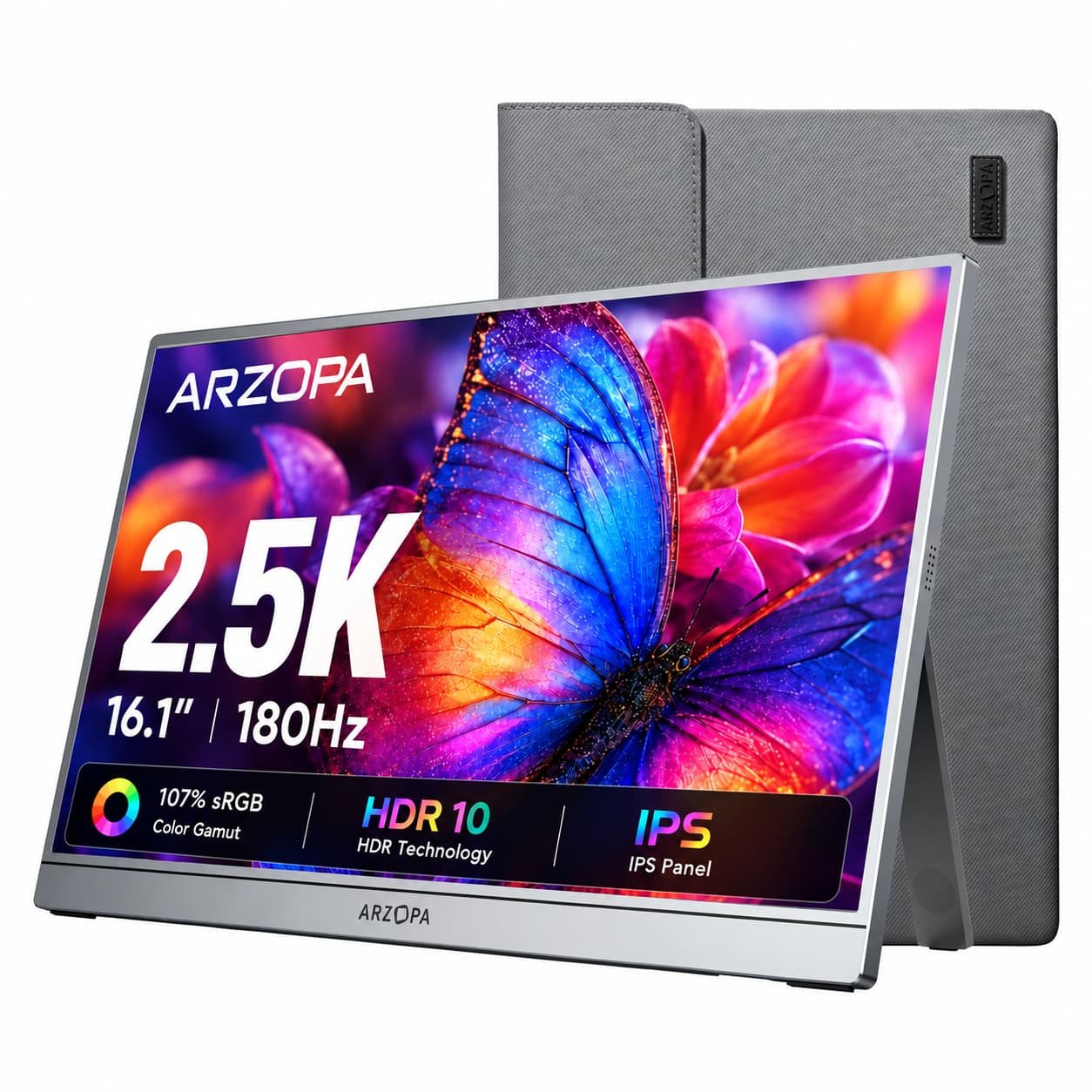 Arzopa Z3FC 16.1" 2.5K 180Hz Portable Gaming Monitor FreeSync - Arzopa product photo from Arzopa