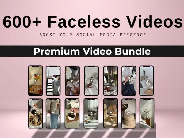600+ Faceless Videos | PLR - 2026 Private Label Rights product photo from Plrze