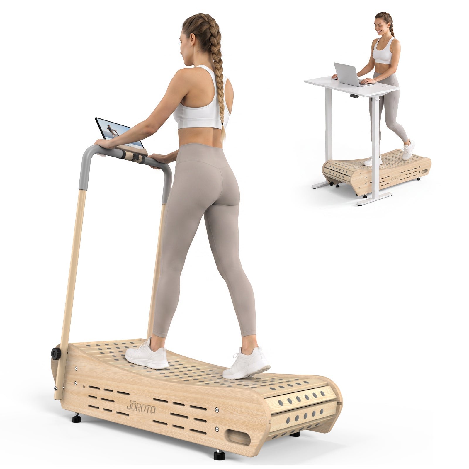 F50 Curved Non-Electric Treadmill product photo from Joroto
