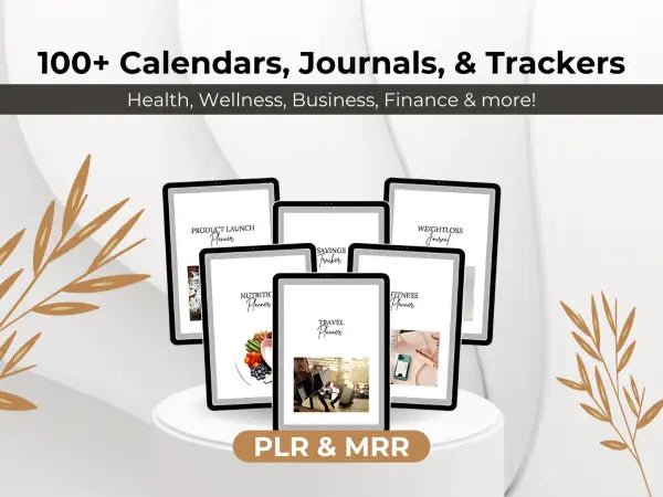 100+ Calendars Journals & Trackers Bundle | PLR - 2026 Private Label product photo from Plrze