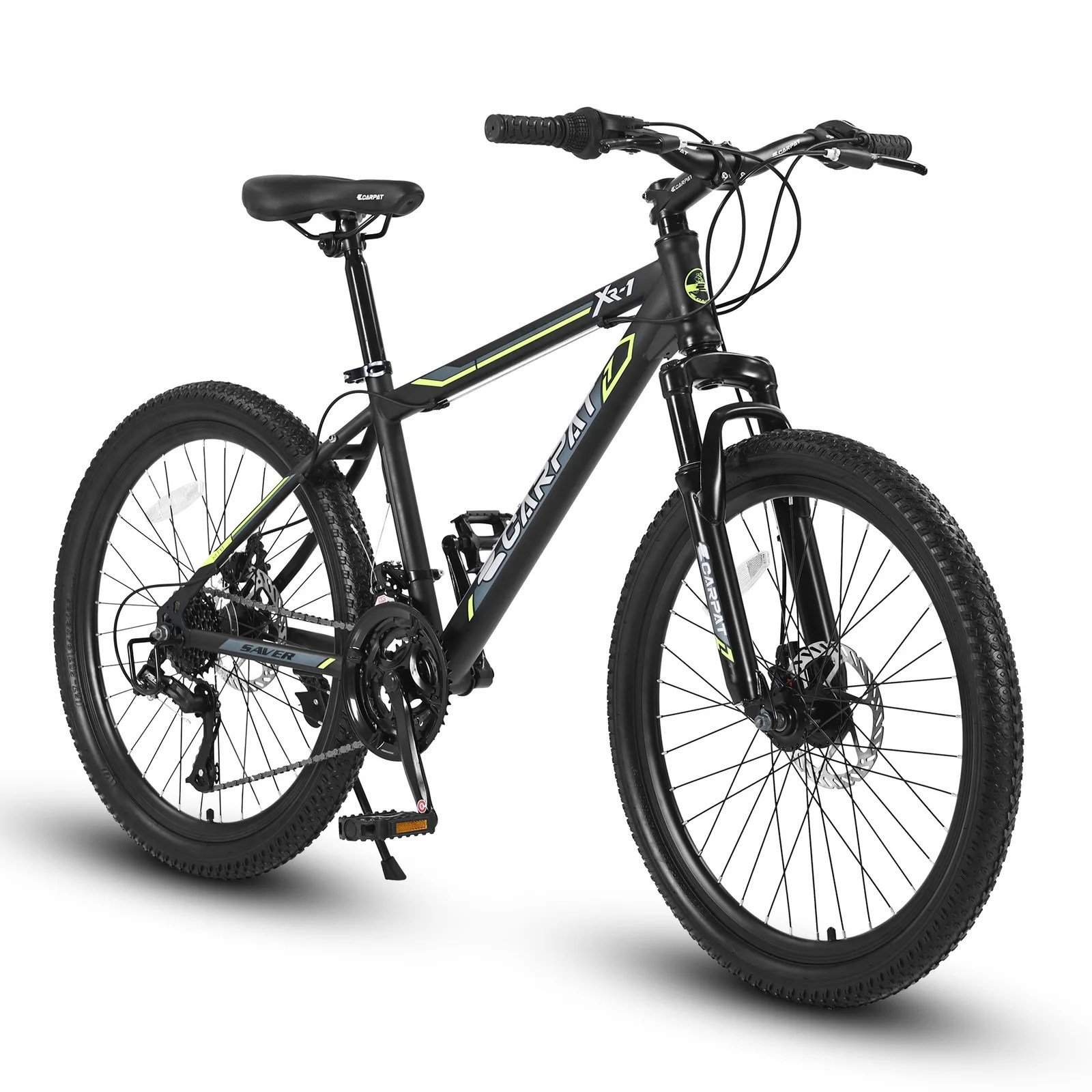 24 inch mountain bike elecony s24102 steel frame shimano 21 speed boys girls mtb product photo from Cycleaddons