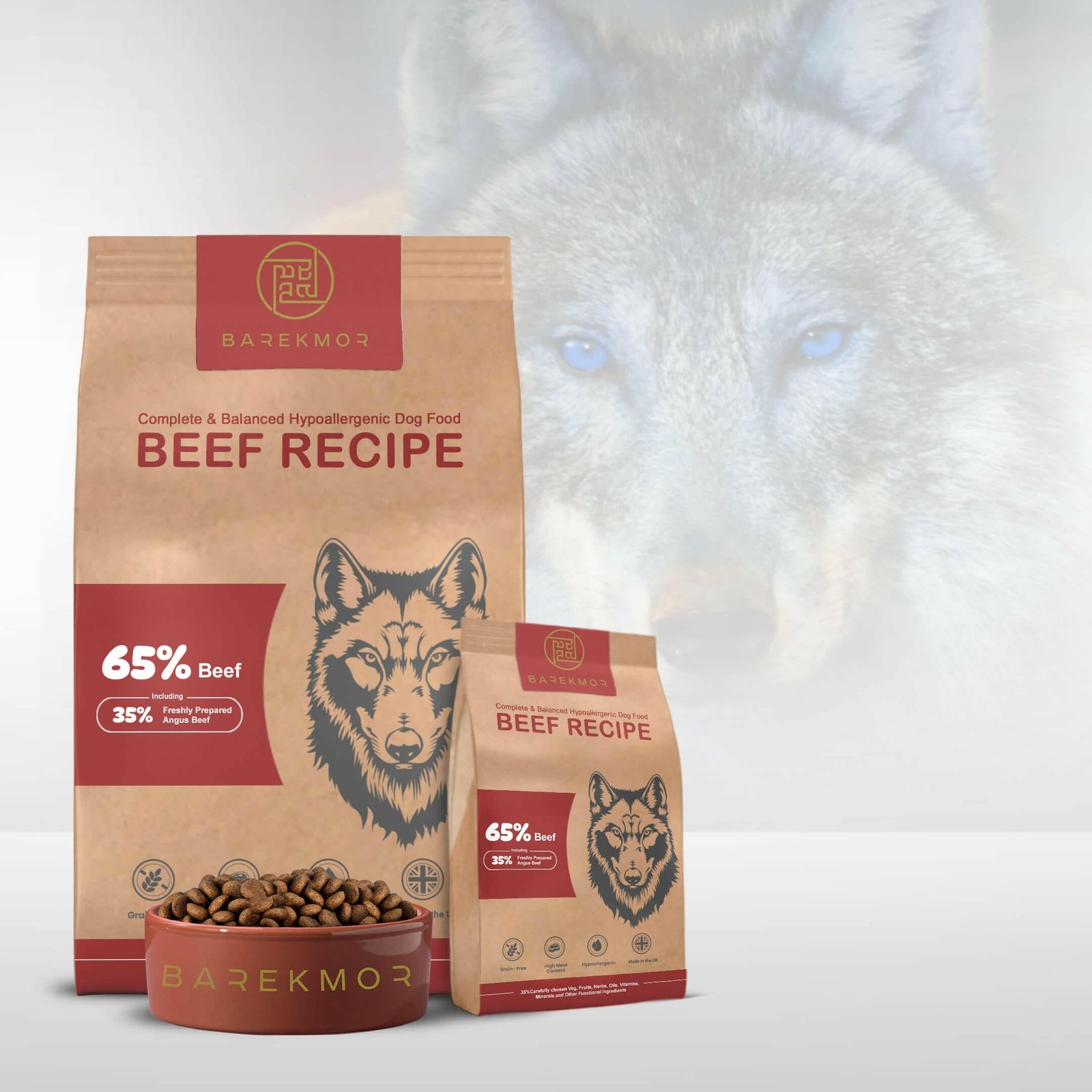 Barekmor® Beef Recipe: Joint & Strength for Large Breeds product photo from Barekmorpetfoods