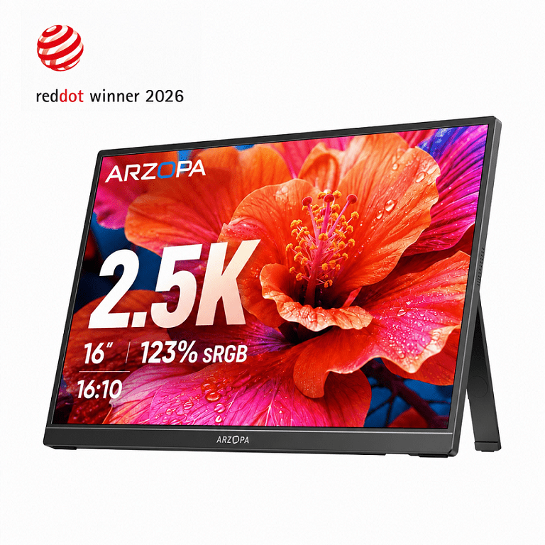 Arzopa Z1RC 16" 2.5K 16:10 Portable Monitor 123%sRGB - Arzopa product photo from Arzopa