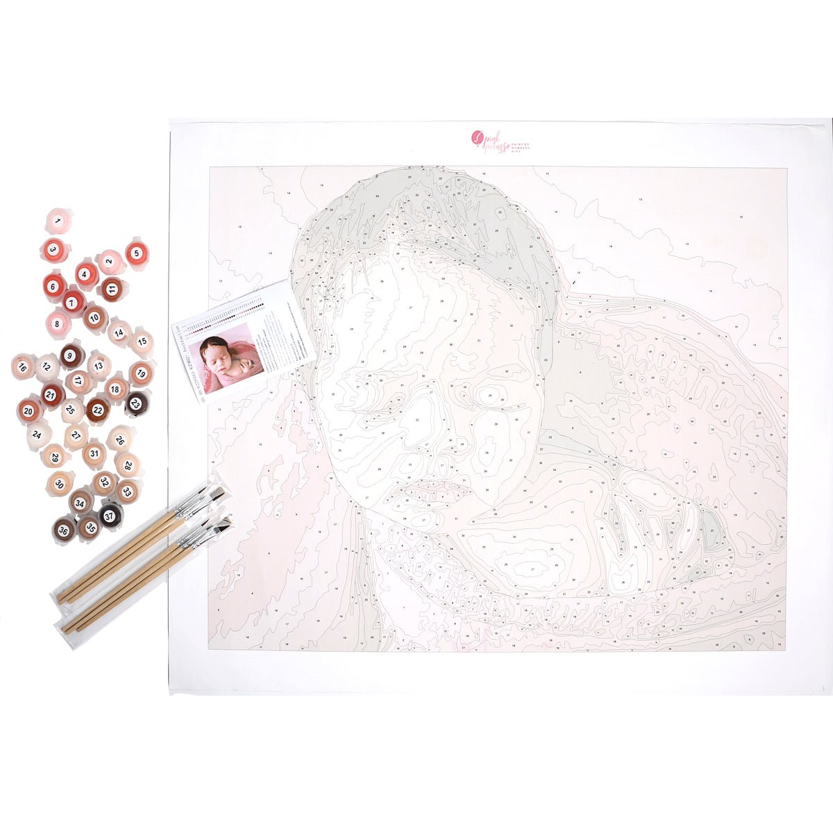 Custom Paint by Numbers product photo from Pink Picasso Kits