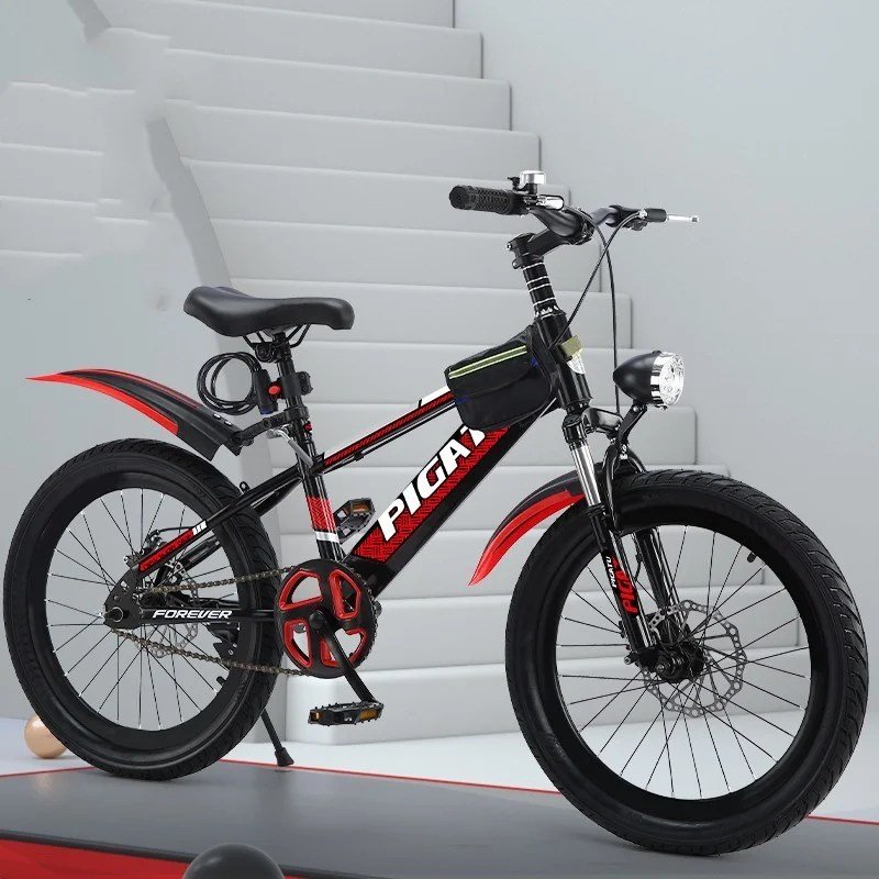 Variable speed mountain bike kids youth steel frame chassis with single pupil shock absorbing front fork product photo from Cycleaddons