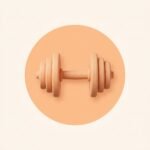 3d clay dumbbell icon 202607081752