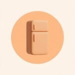 3d clay icon refrigerator 202607081812
